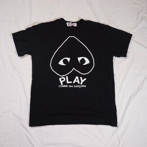 Comme des Garçons PLAY CDG T Shirt Upside Down Heart Logo XXL